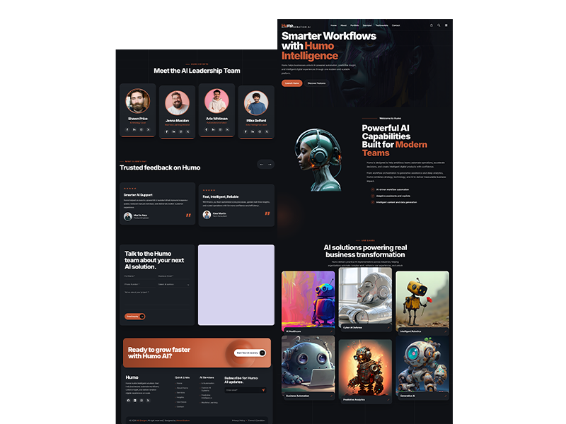 Humo - Ai HTML Website Template