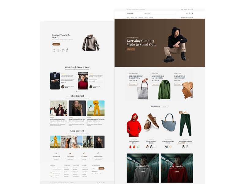 Domestic - Ecommerce HTML Website Template