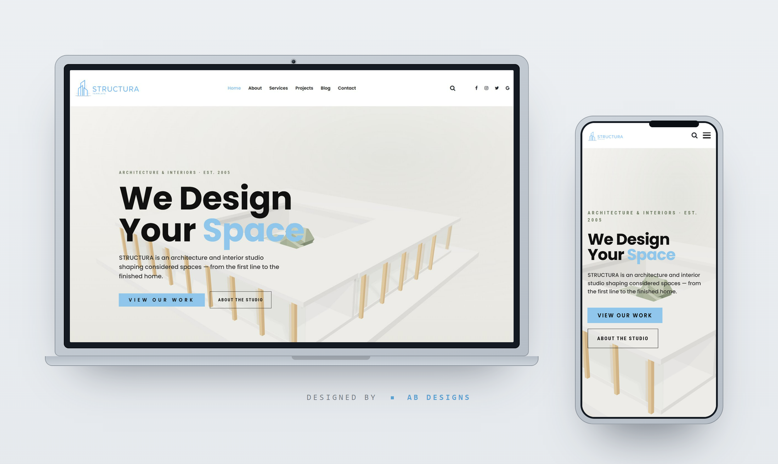 Structura — قالب HTML للعمارة والتصميم الداخلي